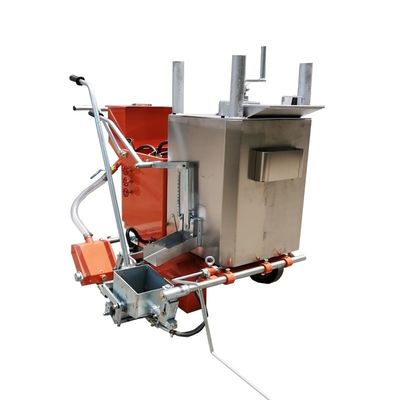 Μηχανή χρώματος δρόμου θερμοπλαστικού με 1200*850*1000mm Μέγεθος και πάχος γραμμής 1-2 mm