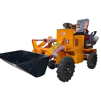Μίνι 4WD Backhoe Loader με 0,4m3 χωρητικότητα κουβάς και 2800 X 1000 X 1400 mm διάσταση