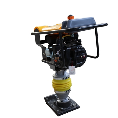 Οδική κατασκευή Tamping Rammer με κινητήρα βενζίνης 6,5 ίππων και βάθος τόνωσης 35cm