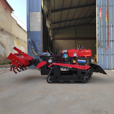 35hp Κόκκινο μαύρο αγροτικό κατεργαστήριο ισχυρή προσαρμοστικότητα Crawler περιστρεφόμενο κατεργαστήριο για τη γεωργία