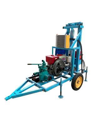 550 KG Πνευματικό τρυπάνι βρόγχου για 150 μέτρα βάθος κινητήρας ντίζελ