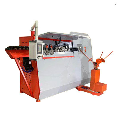 Δύναμη κινητήρα 2kW Ατσάλινο Σιδηρούν Bar Bender Cutter Cnc 2d Wire Stirrup Bending Machine