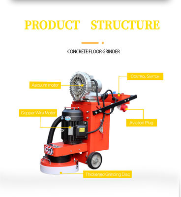 1400*600*1100mm ημιαυτόματη μηχανή λιπαντικής δαπέδου για ομαλή γυάλωση σκυροδέματος