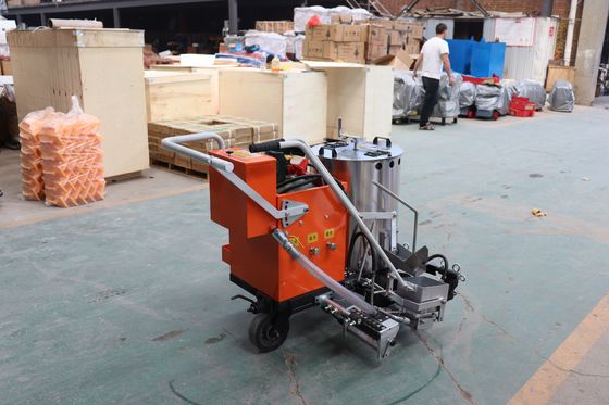 Μηχανή χρώματος δρόμου θερμοπλαστικού με 1200*850*1000mm Μέγεθος και πάχος γραμμής 1-2 mm