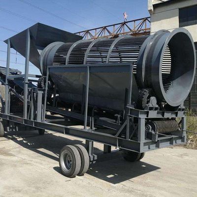 1800 KG κινητή μηχανή διαλογής άμμου πυριτίου για το πεδίο άμμου σε εργοστάσιο παραγωγής
