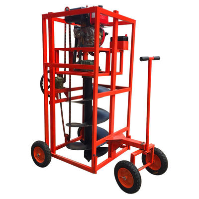 Κατασκευαστικά έργα Ντίζελ Φυτέψιμο δέντρων Εκσκαφική μηχανή με προσαρμοσμένο μήκος τρυπών