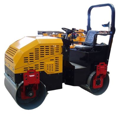 1000kg Mini Asphalt Roller Walk Behind Roller Compactor Διπλό συμπαγές τροχονόμοι