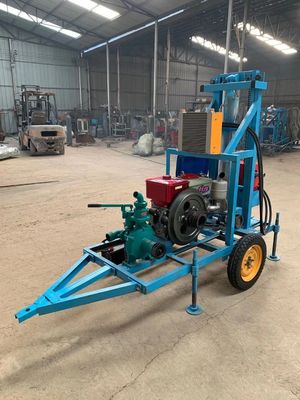 1.8m Υψόμετρο ανύψωσης Ντίζελ Βρύση Νερού Ροκ γεωτρική μηχανή για μέγιστο βάθος γεώτρησης 150m