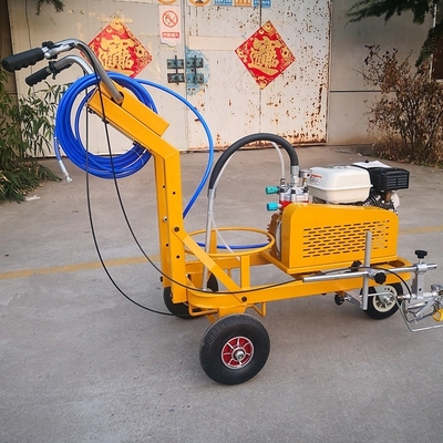 1450*830*1100mm Μηχανή σήμανσης δρόμου με ψυχρή μπογιά για ταχεία και ακριβή σήμανση 220m/min